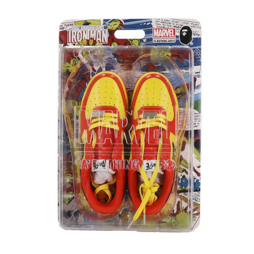 A BATHING APE アベイシングエイプ/BAPE×MARVEL/IRONMAN/スニ-カ-/M191902//Aランク/24