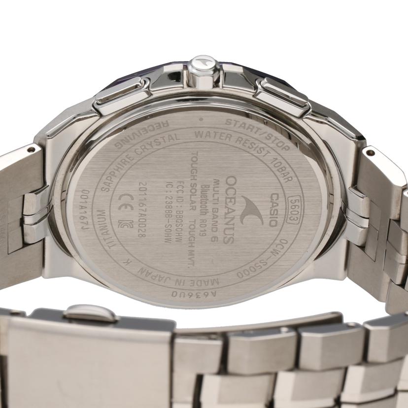 CASIO カシオ/オシアナスマンタJAPANBLUE阿波藍/OCW-S5000AP-2AJF//A63***/ABランク/94