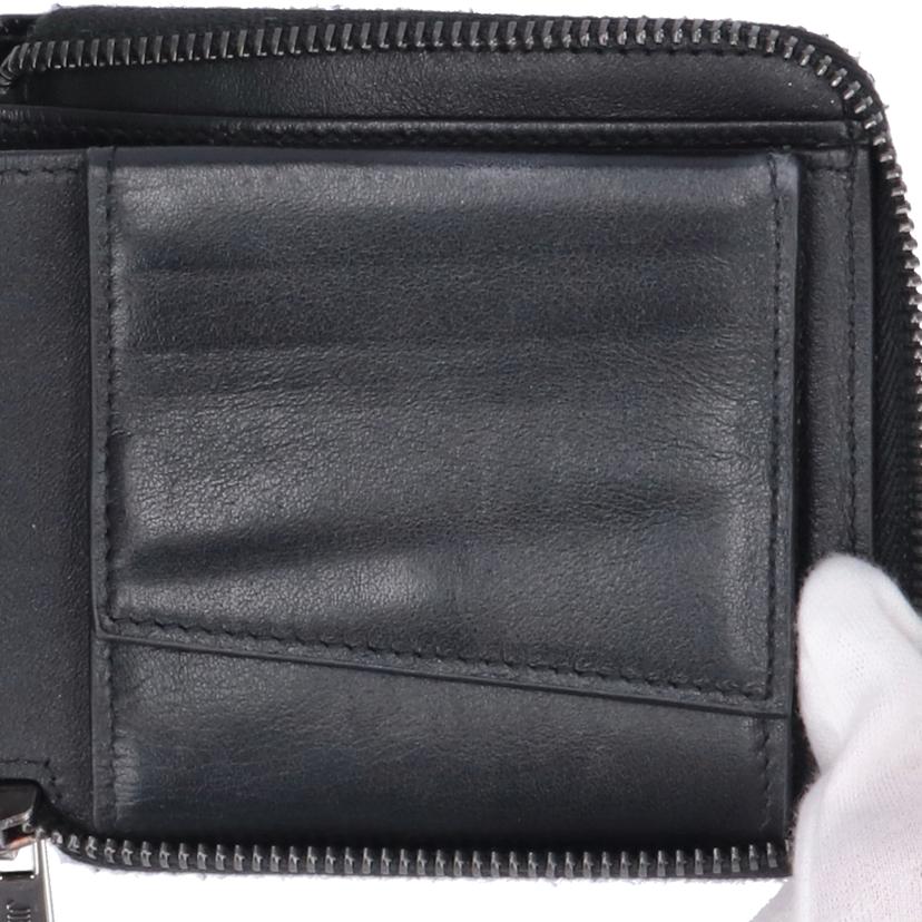 JIMMY CHOO ジミーチュウ/エンボスドスターファブリックラウンドジップウォレット/WIQ/221//57G***/Bランク/19