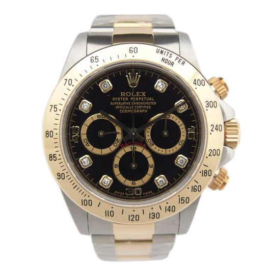 ROLEX ロレックス/コスモグラフ・デイトナ/8P/黒文字盤/SS×YG/16523/A17****/サイズ:径40×厚13mm 現状腕周リ約18.0cm/ROLEX/SAランク/83【中古】
