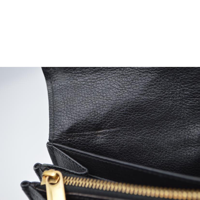 LV ルイヴィトン/ポルトフォイユ・アメリア/モノグラム・マヒナ/ノワール/M95549//TN4***/Bランク/89