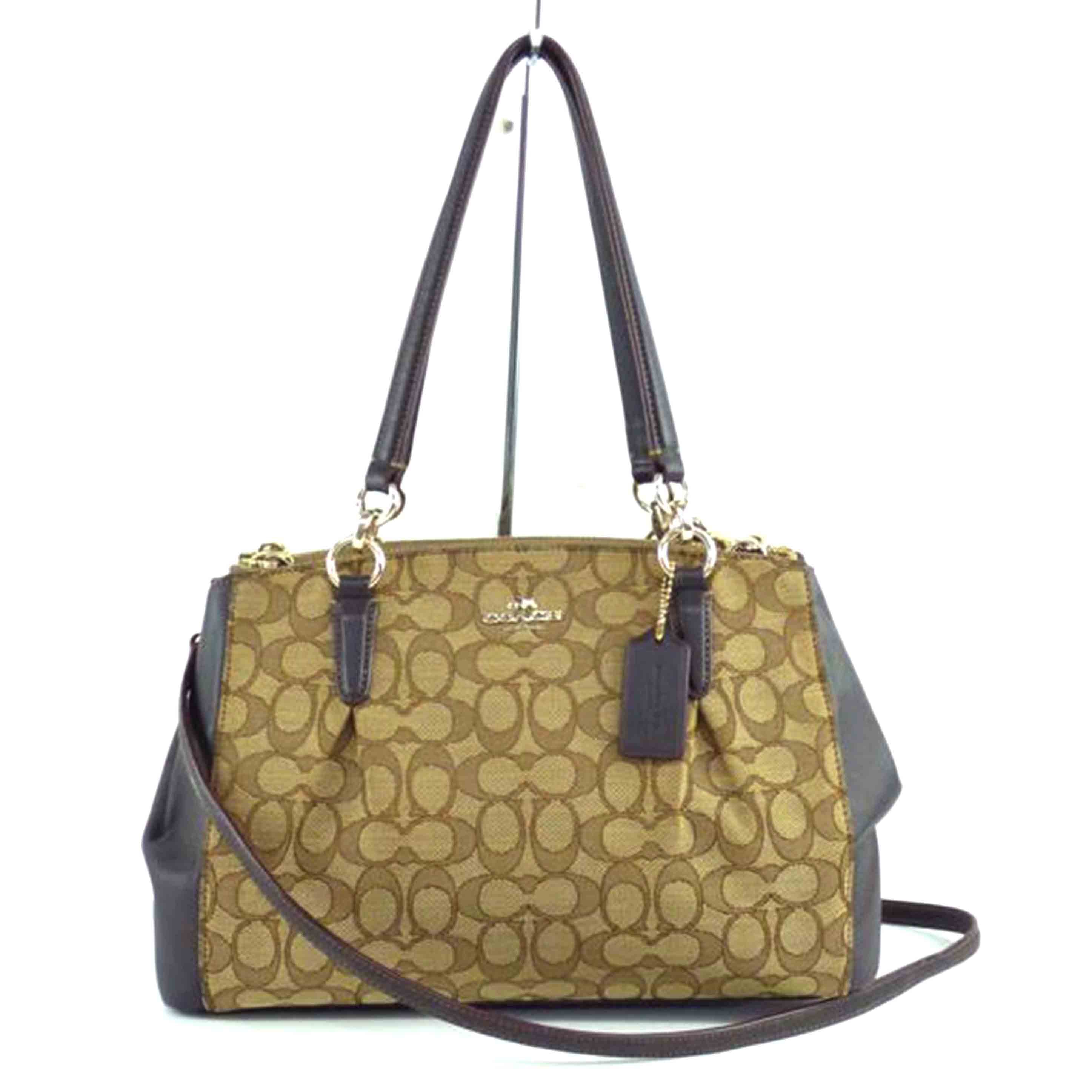 COACH コーチ/シグネチャー/2WAYハンド/ベージュ/ブラウン/F36607//G15**/ABランク/64