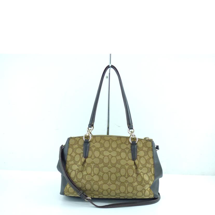 COACH コーチ/シグネチャー/2WAYハンド/ベージュ/ブラウン/F36607//G15**/ABランク/64