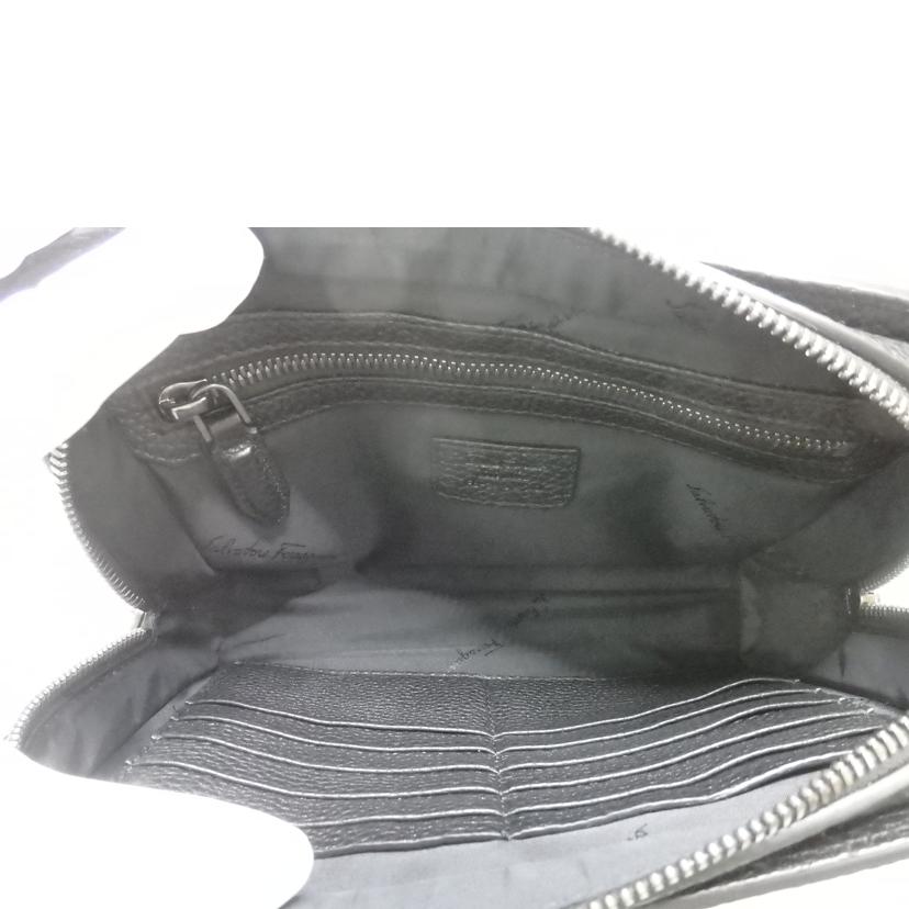 Salvatore Ferragamo サルバトーレフェラガモ/レザークラッチバッグ/セカンドバッグ/黒//FB-*******/Aランク/84