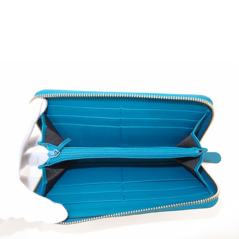 GUCCI グッチ/マイクログッチシマラウンドファスナー長財布/ブルー系/449391//214*/ABランク/69