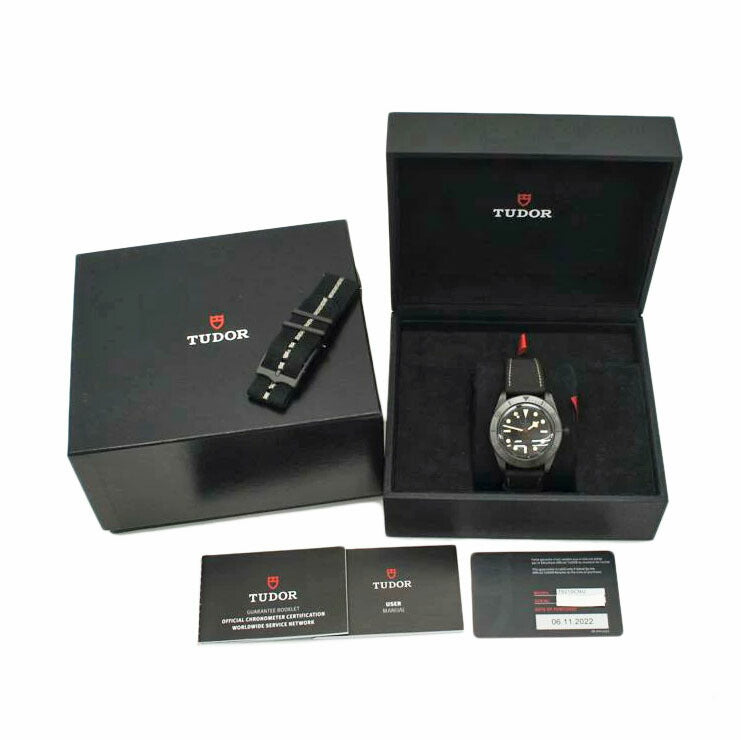 TUDOR チューダー/ブラックベイ・セラミック・ブラックレザー/自動巻/M79210CNU-0001//387****/SAランク/75