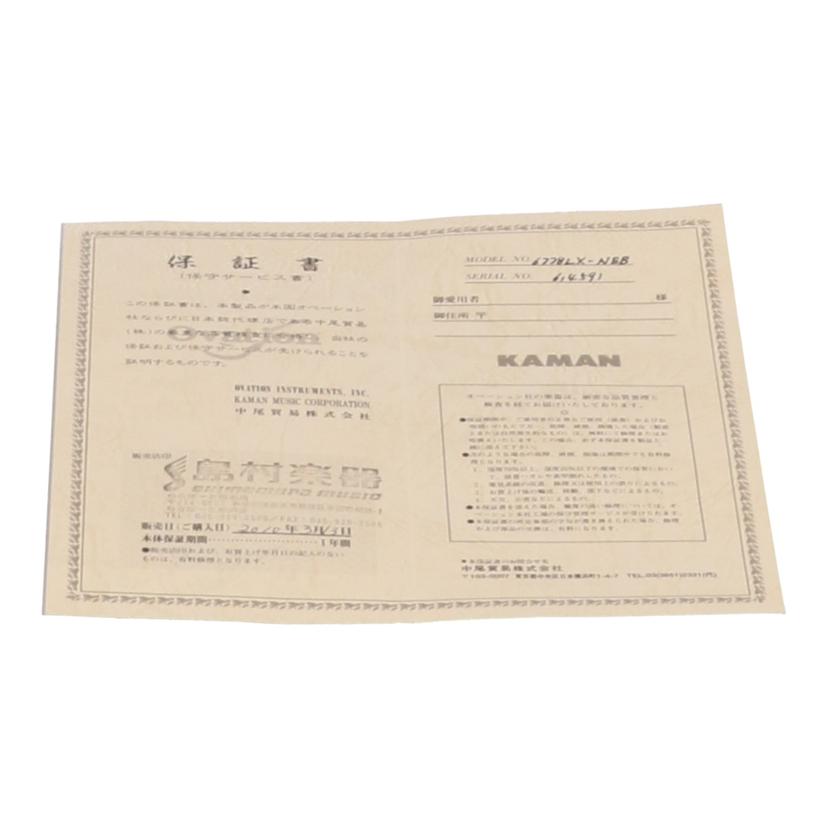 Ovation オベーション/エレアコギター/6778LX-NEB//614591USA/Aランク/05