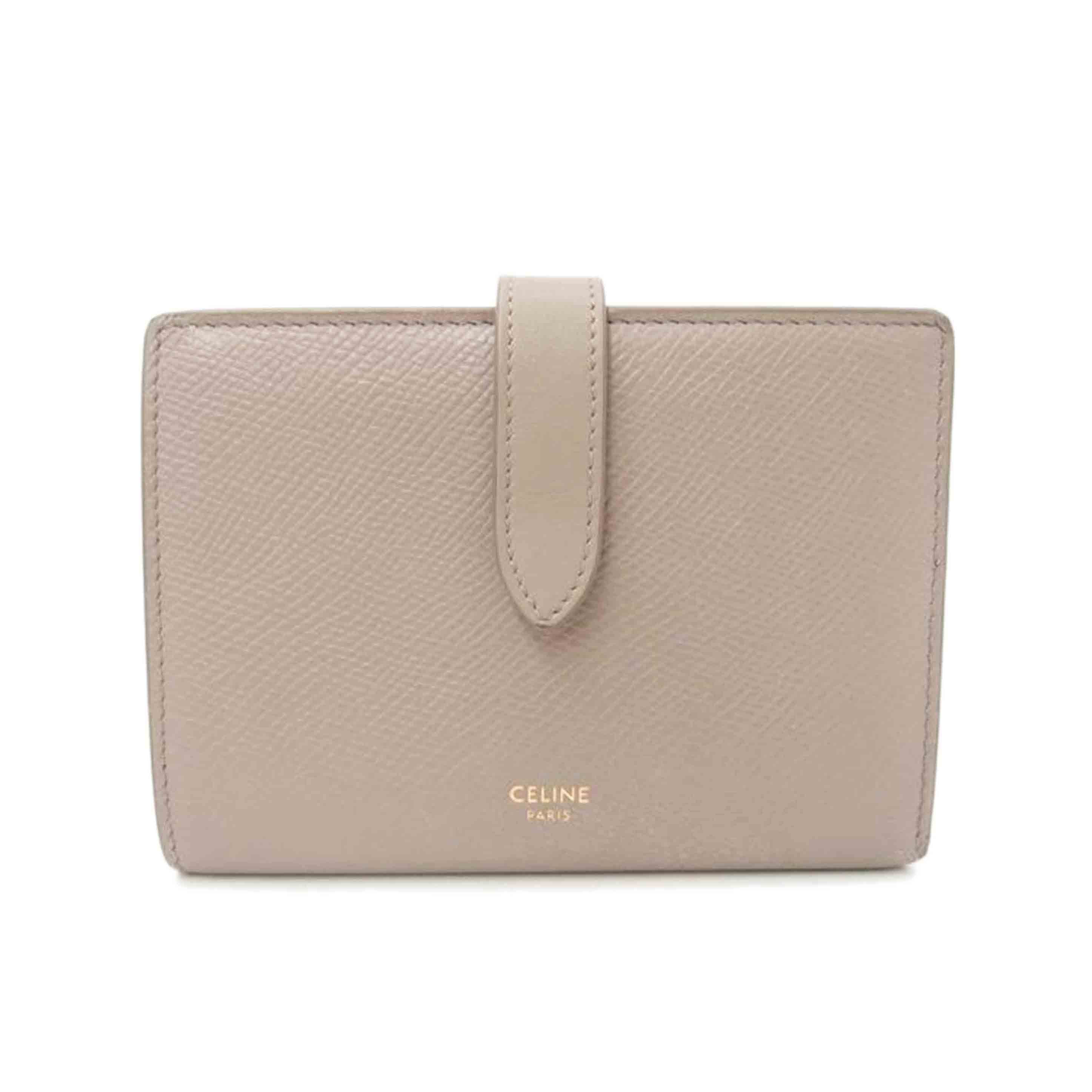 CELINE セリーヌ/ミディアムストラップ二つ折り財布/グレー//F.P******/ABランク/69