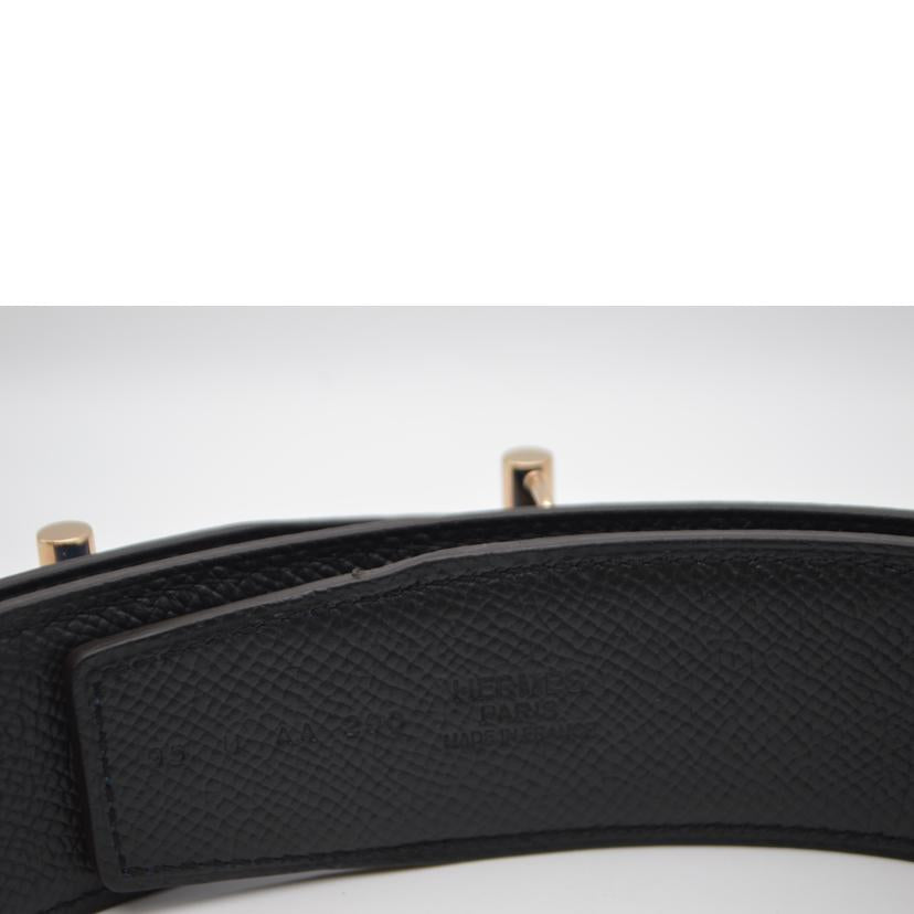 HERMES エルメス/Hリバーシブルレザーベルト95//U刻印*******/Aランク/89