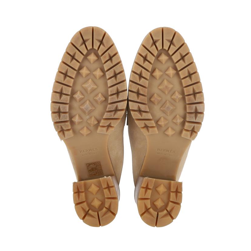HERMES エルメス/フロール60/ミュール/シェーヴル・ベロア/ベージュ//サイズ:22-23/ABランク/91