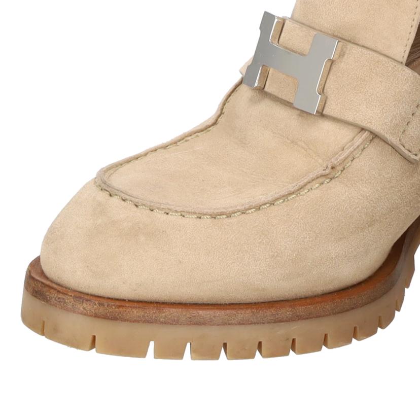 HERMES エルメス/フロール60/ミュール/シェーヴル・ベロア/ベージュ//サイズ:22-23/ABランク/91