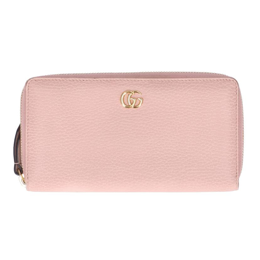 GUCCI グッチ/ラウンド長財布/ピンク/456117//496***/Bランク/19