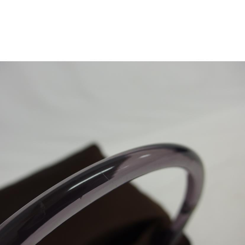 PRADA プラダ/クリアハンドルプレートワンショルダーバッグ/ブラウン/B8222//50/Bランク/04