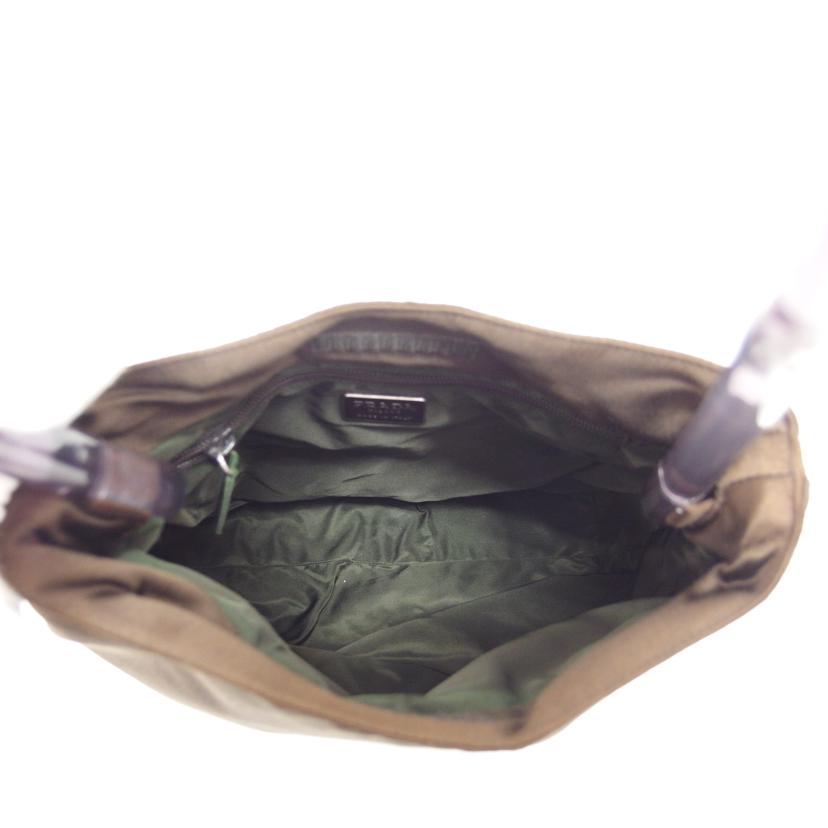 PRADA プラダ/クリアハンドルプレートワンショルダーバッグ/ブラウン/B8222//50/Bランク/04