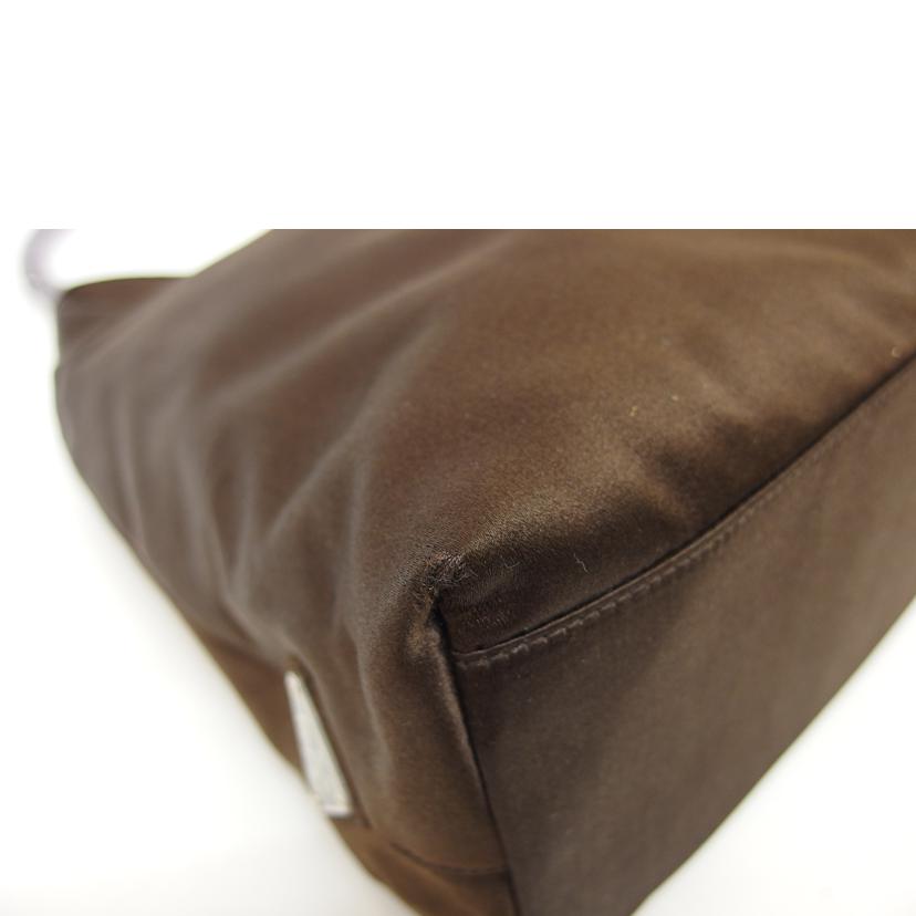 PRADA プラダ/クリアハンドルプレートワンショルダーバッグ/ブラウン/B8222//50/Bランク/04