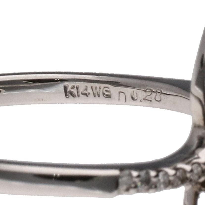 K14WGサファイアダイヤリング0.63/D0.28ct//Aランク/05