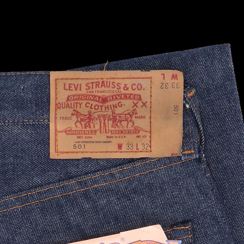 LEVI'S/80's/501赤耳/デッドストック/w33×32/ボタン裏524//W33L32/Sランク/82