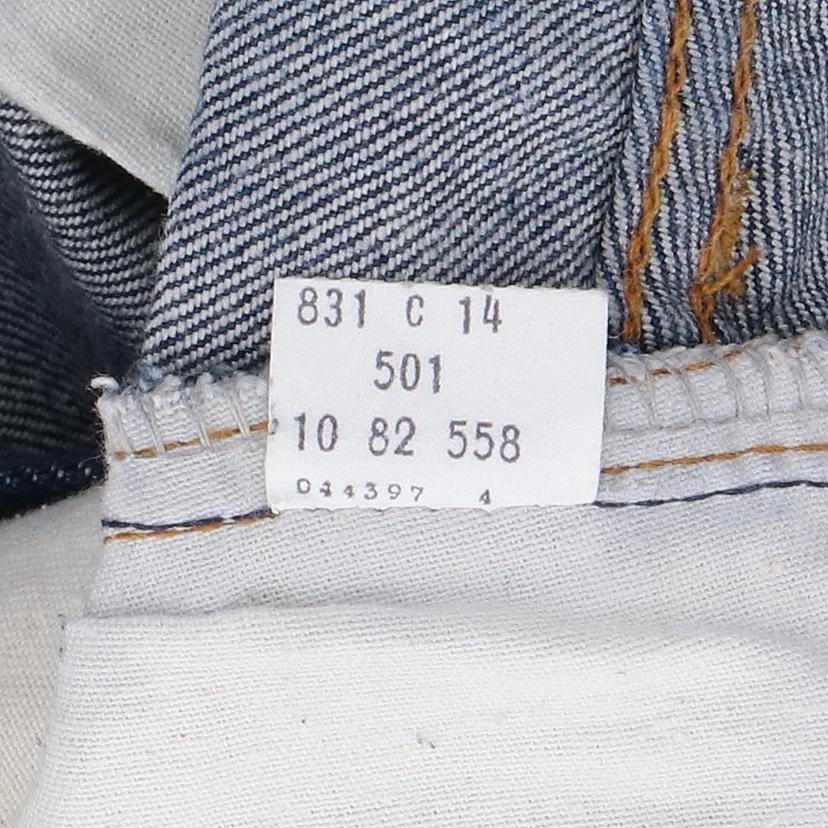 LEVI'S/501/ ハチマル赤耳/濃紺/w32×L36 /ボタン裏558//W32L36/Bランク/82
