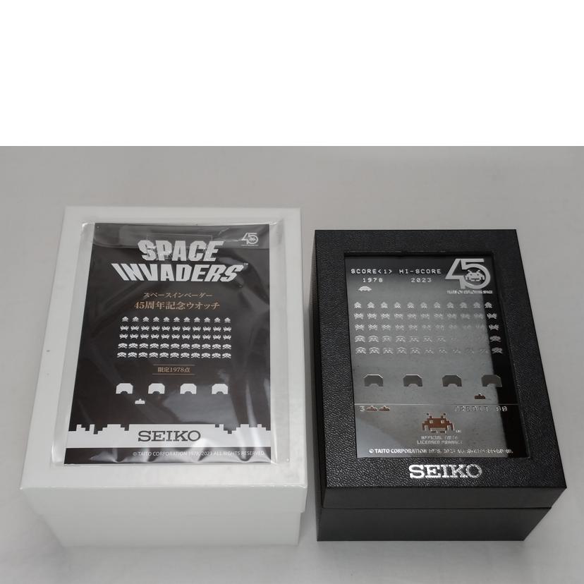 SEIKO セイコー/スペースインベーダー45周年記念ウォッチ クオーツ/8T63-02T0//061******/Aランク/52