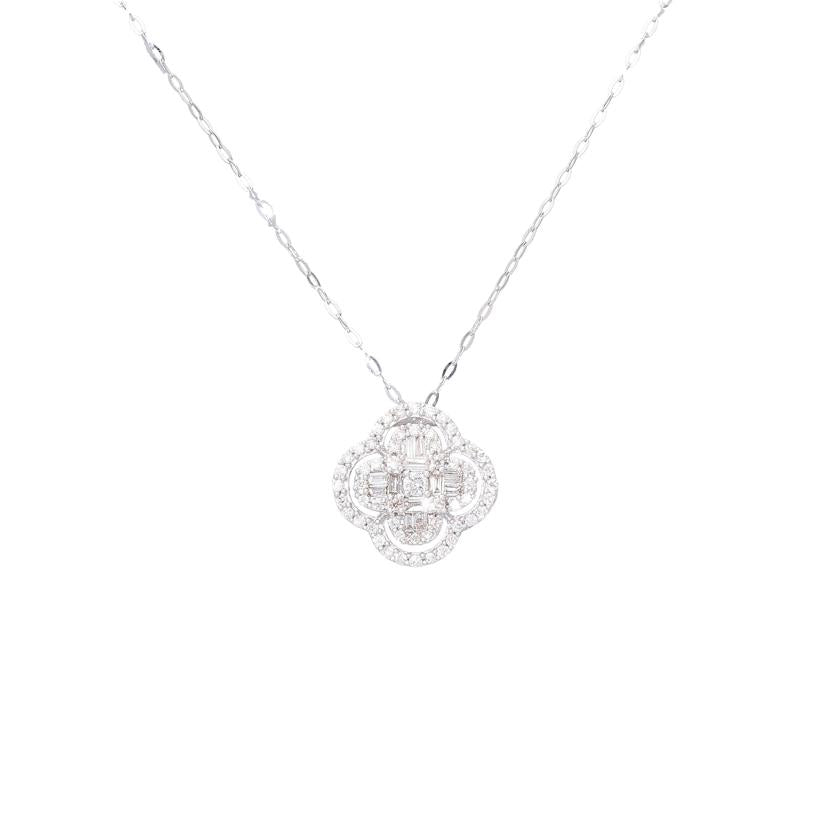 K18WGダイヤネックレス0.40ct//Aランク/65