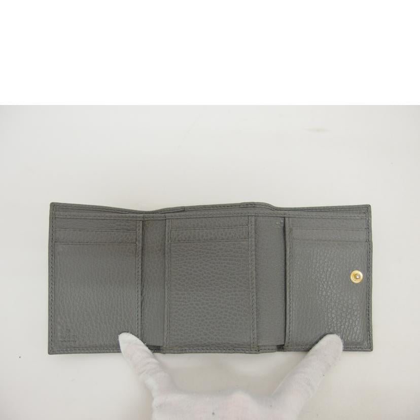GUCCI グッチ/GGマーモント三つ折り財布/グレー/474746//534***/Bランク/04