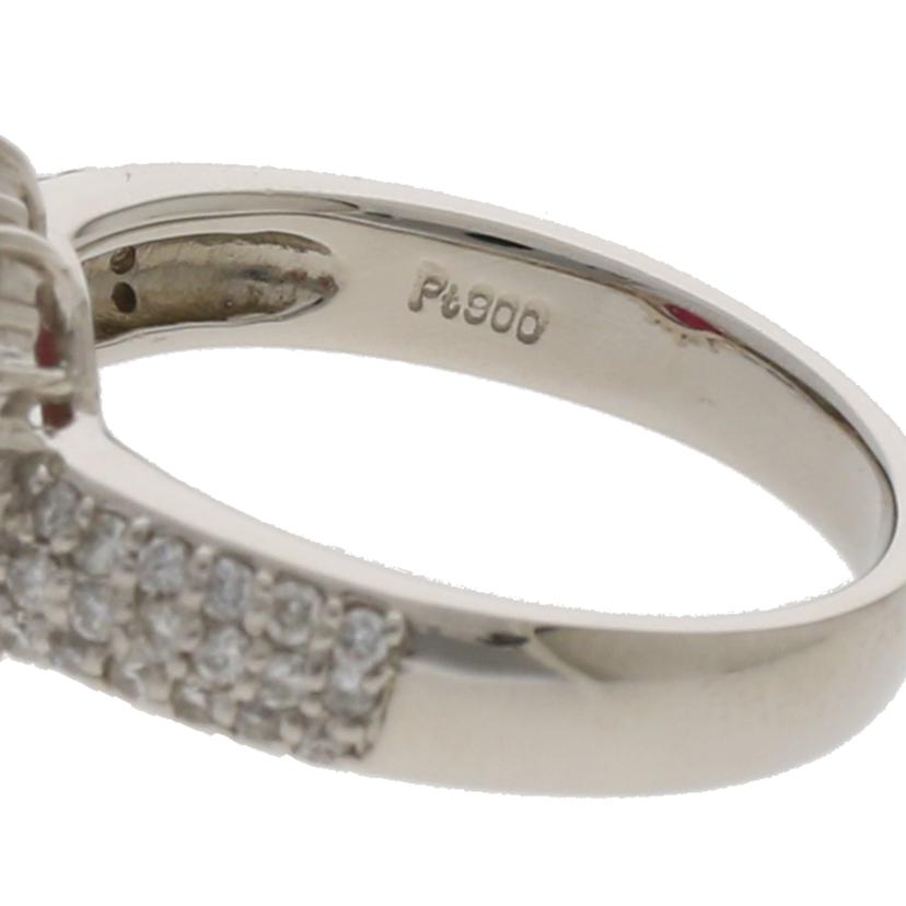 PT900ルビーダイヤリング1.24/D0.74ct//Aランク/59