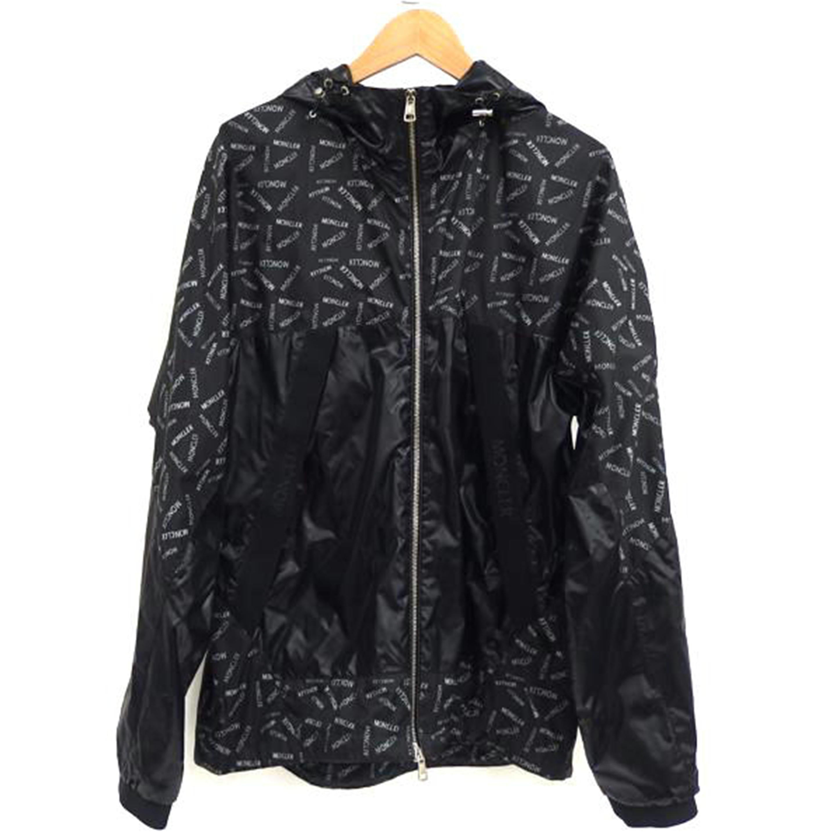 MONCLER モンクレール/MONCLER DIDAYU ロゴプリントナイロンジャケット/ブラック/c-ZIND-21-127513//Bランク/82