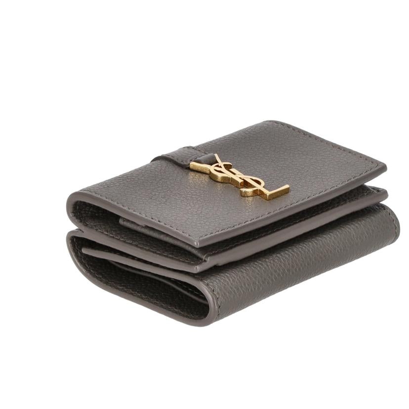 SAINT LAURENT サンローラン/YSLオリガミタイニーウォレット/グレー/TGN620287//SAランク/75