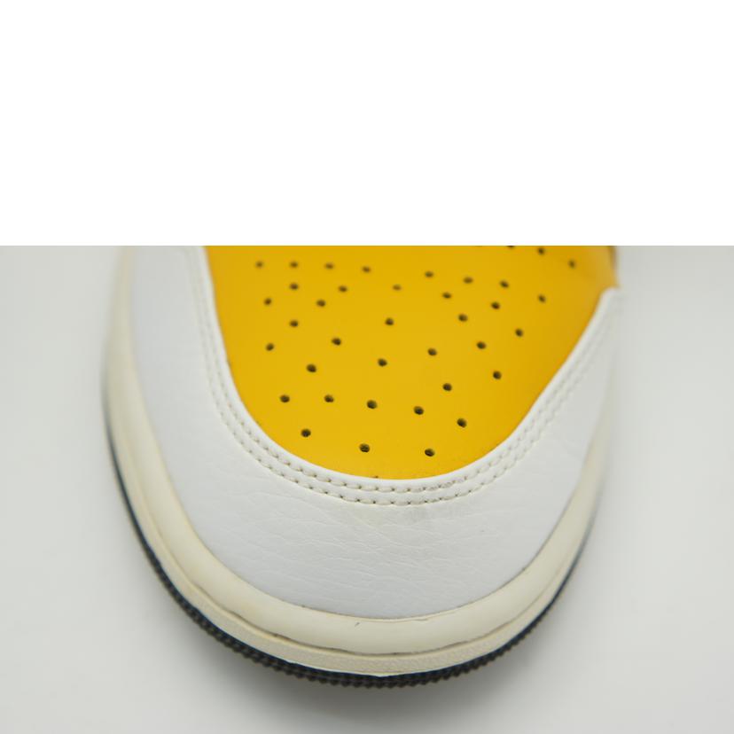 NIKE ナイキ/AIR JORDAN 1 MID 白×黄/5547240 170//Aランク/42