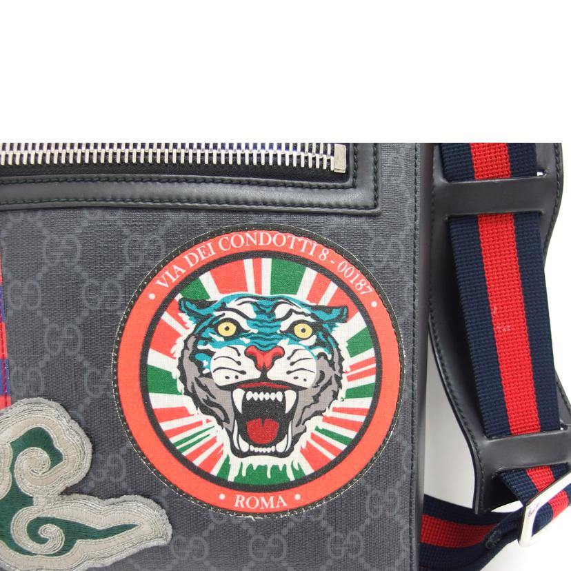 GUCCI グッチ/クーリエGGスプリームメッセンジャーショルダー/ワッペン/474137//467***/ABランク/04