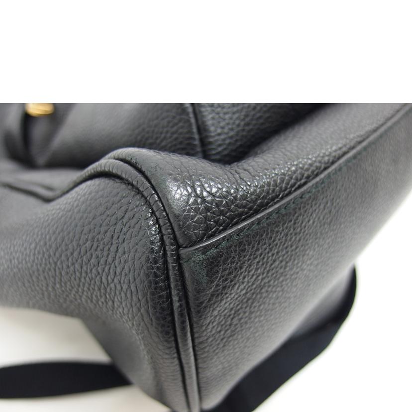 GUCCI グッチ/ロゴプリントバックパック/レザー/ブラック/547834//493***/ABランク/04