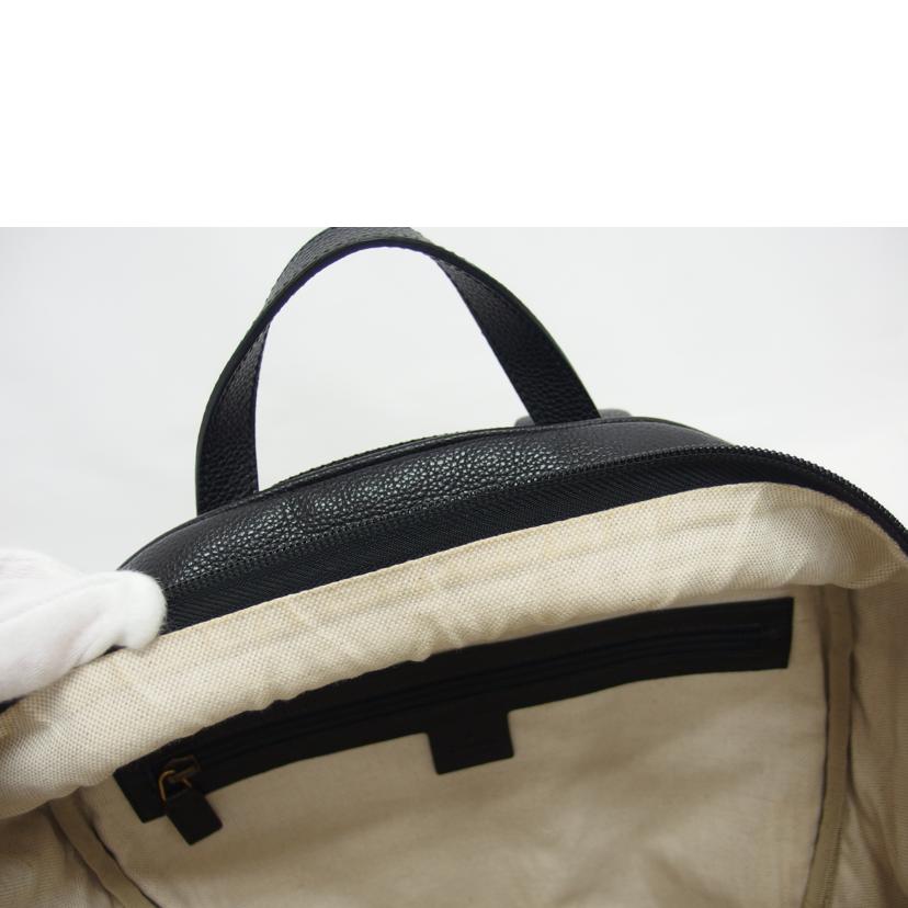 GUCCI グッチ/ロゴプリントバックパック/レザー/ブラック/547834//493***/ABランク/04