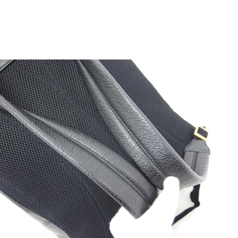 GUCCI グッチ/ロゴプリントバックパック/レザー/ブラック/547834//493***/ABランク/04