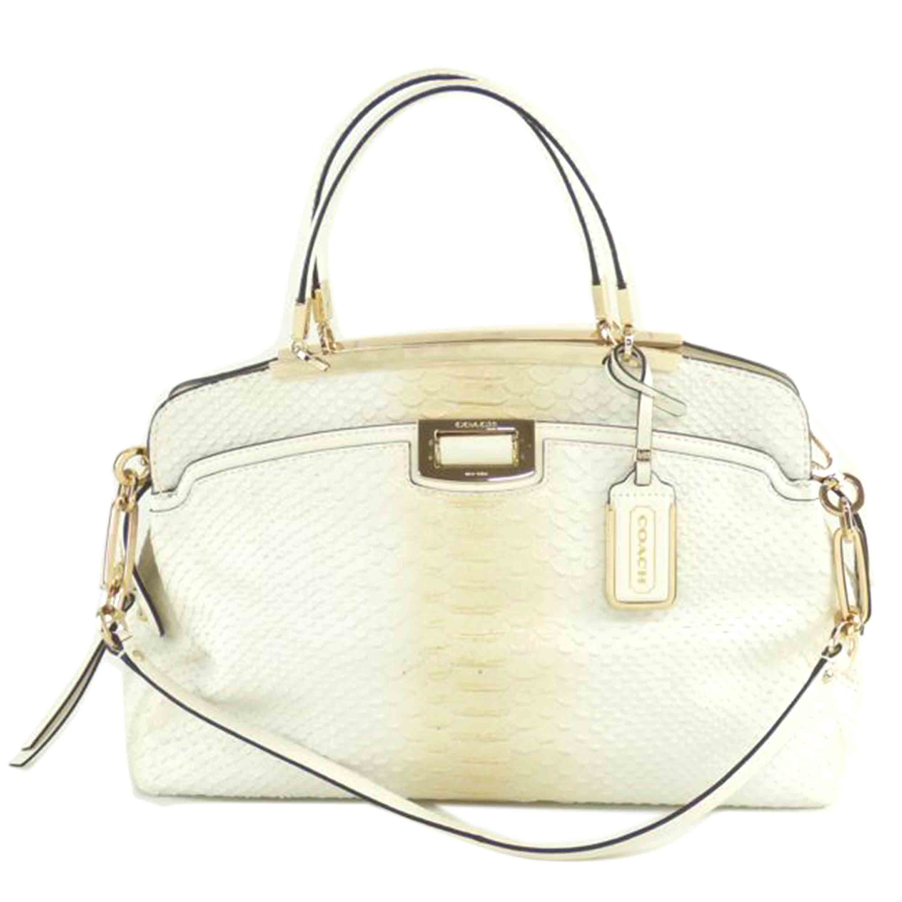 COACH コーチ/マディソンピナクルエンボスドパイソンデグレイドレザーアンディ2way/30235//M13**/Bランク/64