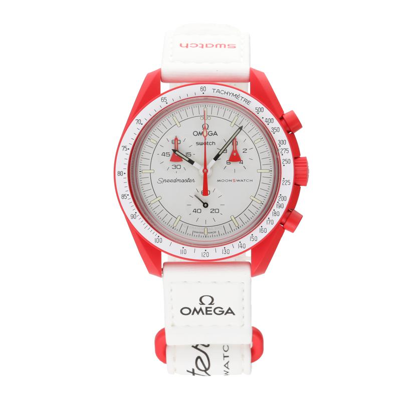 OMEGA×swatch オメガ×スウォッチ/ムーンスウォッチ/MISSION TO MARS/クオーツ/SO33R100//Aランク/22