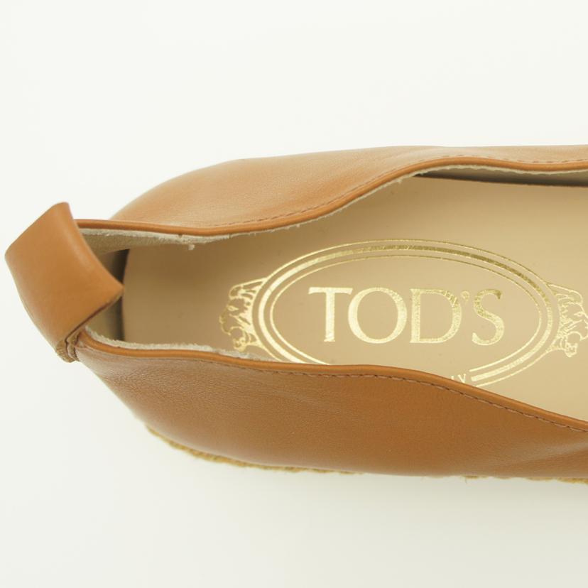 TOD'S トッズ/ラフィア&レザー エスパドリー/フラットシューズ//ABランク/05