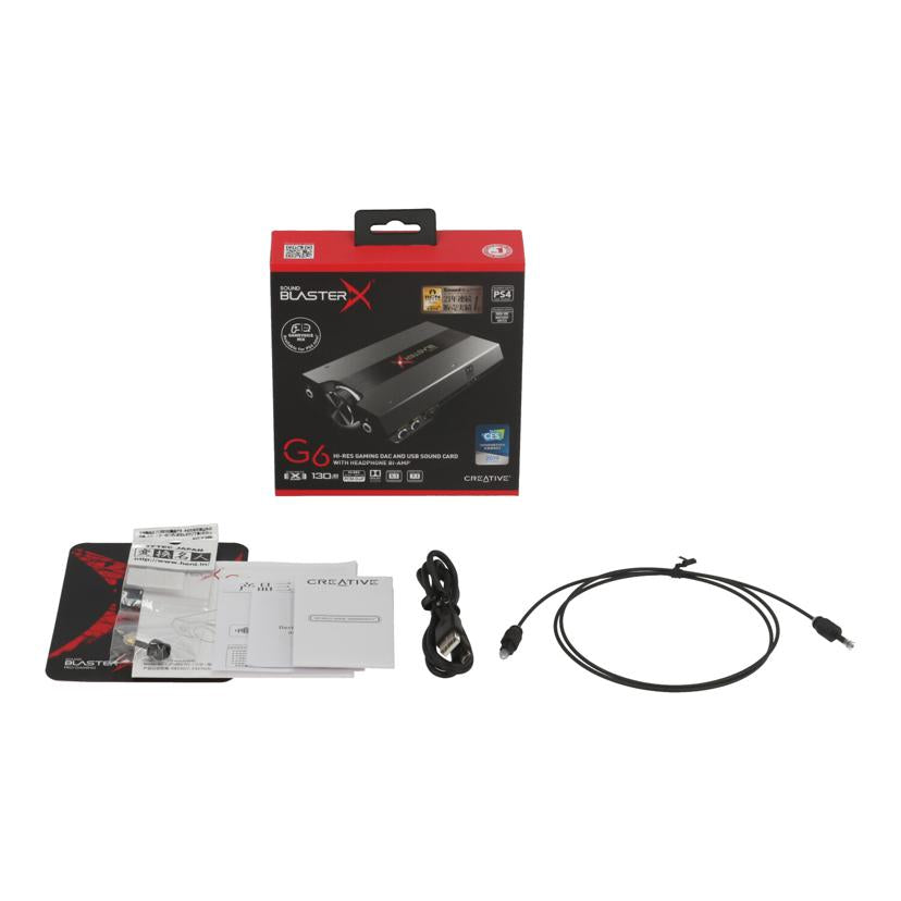 CREATIVE クリエイティブ /ゲーミングUSB DAC/Sound BlasterX G6/SBX-G6//YDSB1770105000268V/Bランク/62