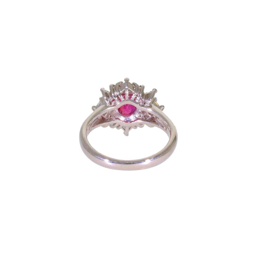 PT900ルビーダイヤリング1.09/D0.53ct//ABランク/59