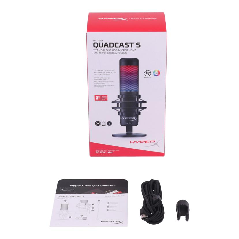 HyperX ハイパーエックス /USBコンデンサーゲーミングマイク/QuadCast S/HMIQ1S-XX-RG/G//-/Bランク/62