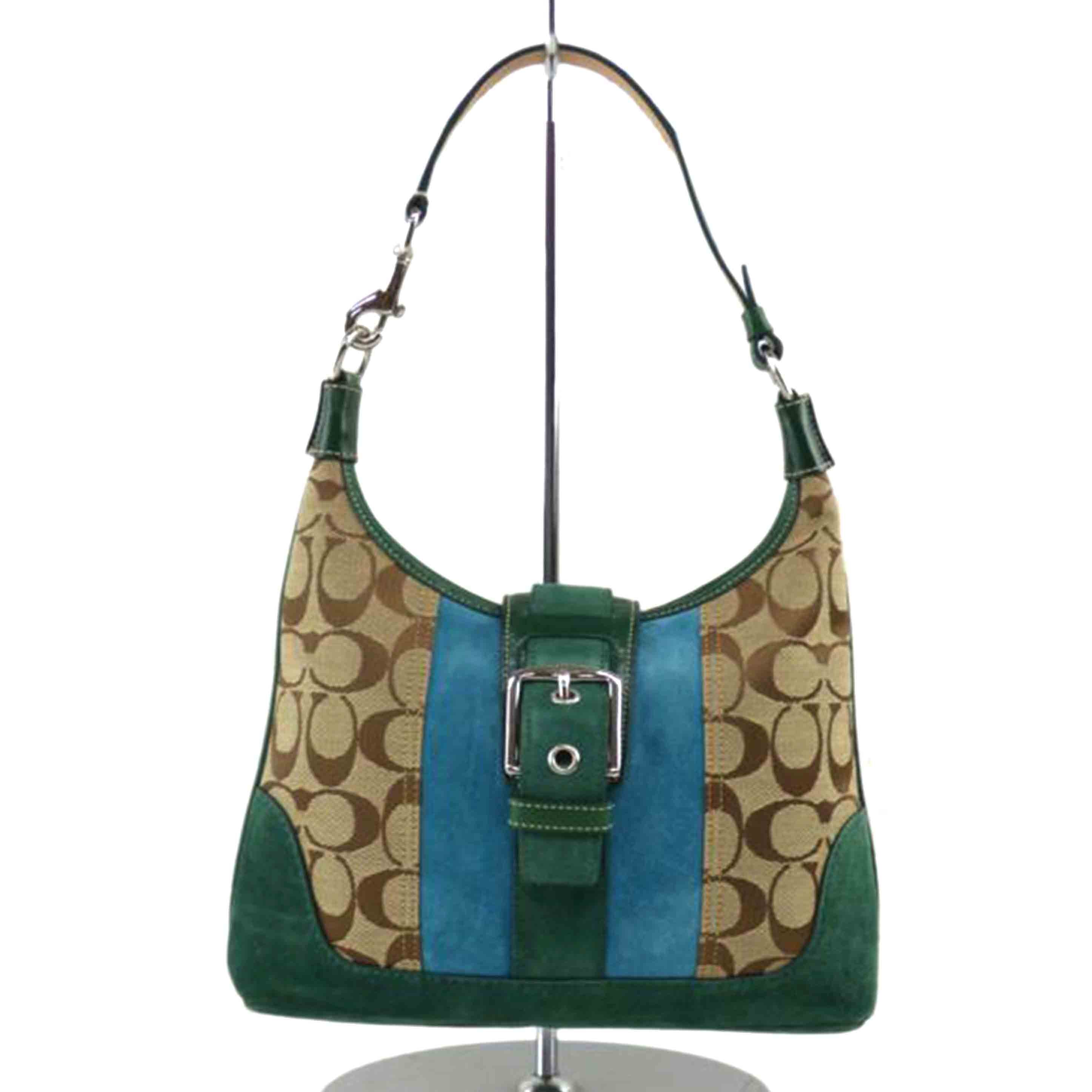 COACH コーチ/シグネチャーキャンバススエードセミショルダー/7053//H04*/Bランク/64