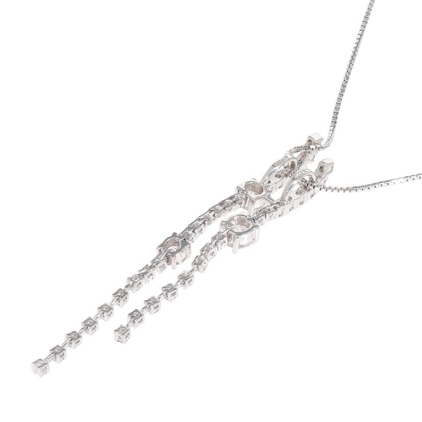 K18WGダイヤネックレス1.00ct//Aランク/84