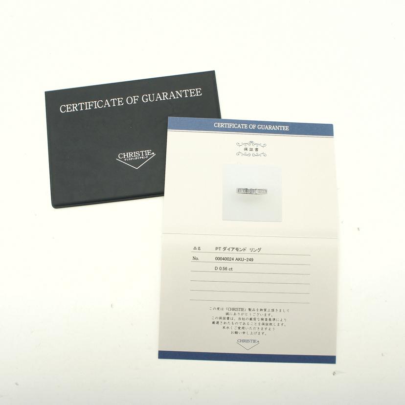 Pt900ダイヤリング0.56ct//Aランク/78