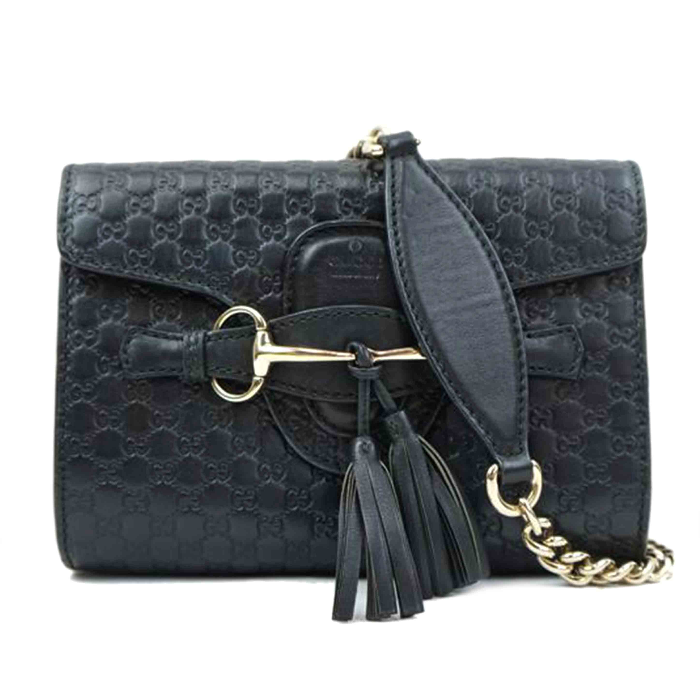 GUCCI グッチ/エミリー ホースビット マイクログッチシマチェーンショルダー/449636//493***/ABランク/67