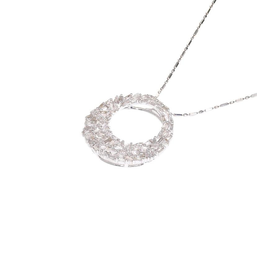 K18WGダイヤネックレス0.55ct//Aランク/78