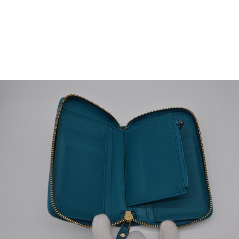 GUCCI グッチ/マイクログッチシマコンパクトラウンドファスナー財布/449423//114*/Aランク/89