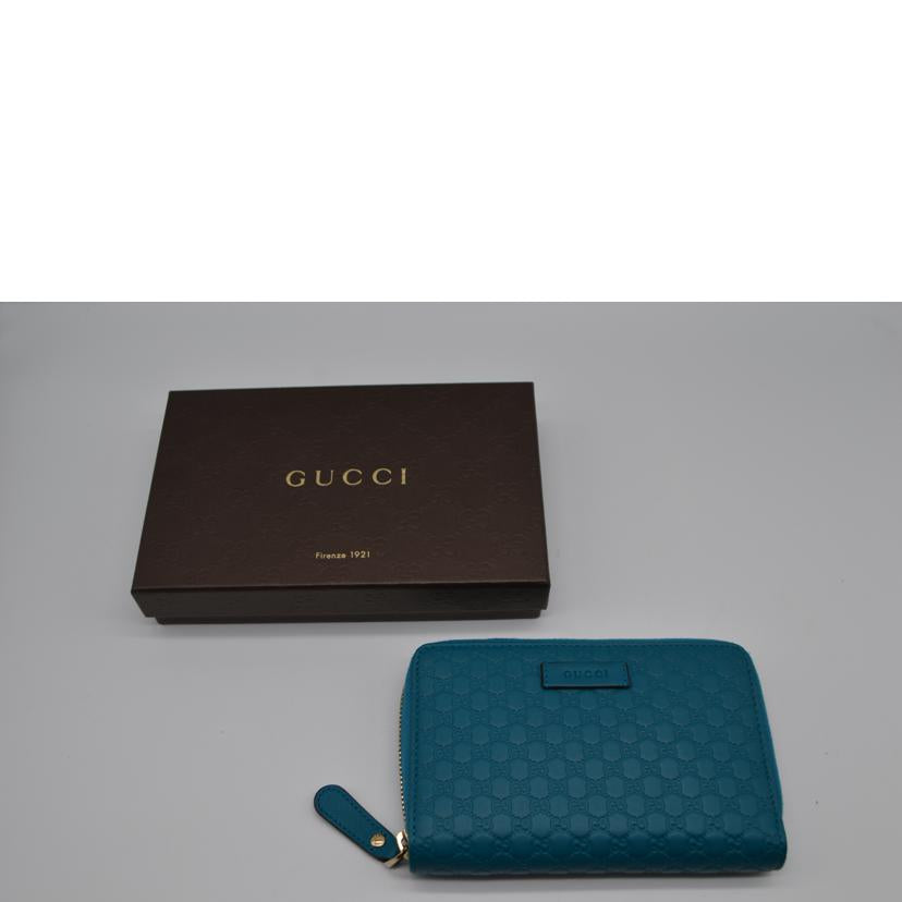 GUCCI グッチ/マイクログッチシマコンパクトラウンドファスナー財布/449423//114*/Aランク/89