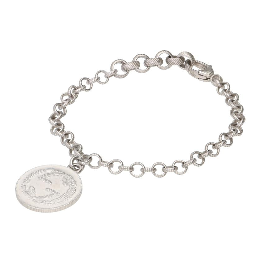 GUCCI グッチ/Bee Ag925コインインターロッキングブレスレット/18cm//4531F/ABランク/91