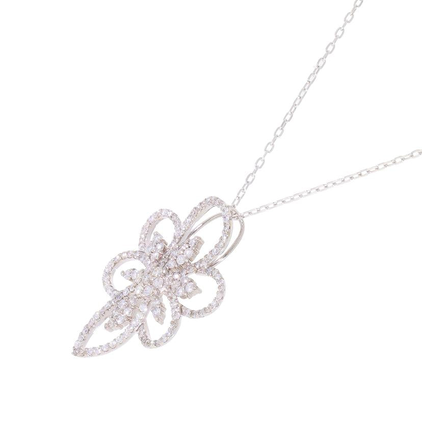 K18WGダイヤネックレス1.00ct//Aランク/67