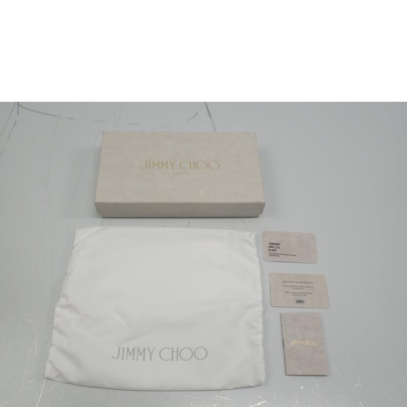 JMMY CHOO ジミーチュウ/スタッズレザーラウンドファスナー//Aランク/62