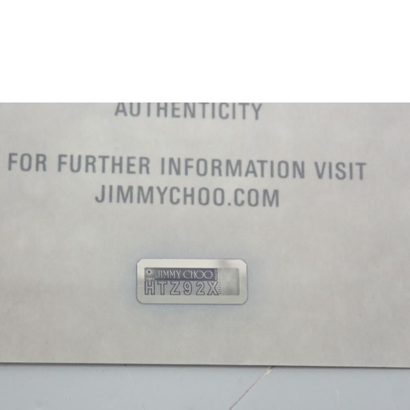 JMMY CHOO ジミーチュウ/スタッズレザーラウンドファスナー//Aランク/62